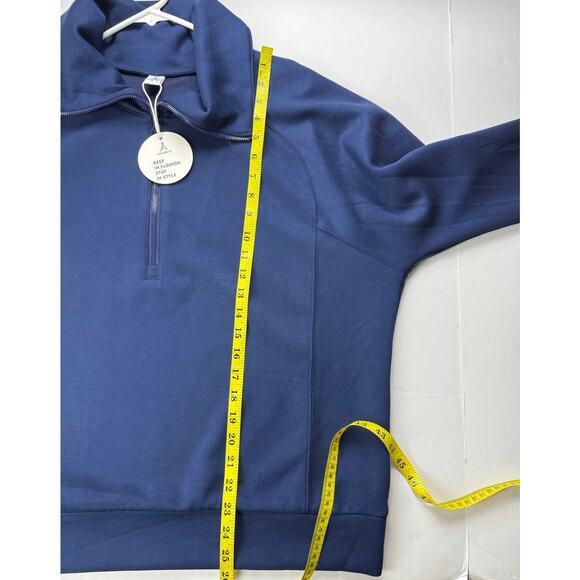 ANRABESS Women's Oversized SweatSuit Set - Blue - XL - Picture 4 of 11